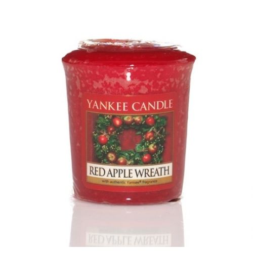 Red Apple Wreath - Votive